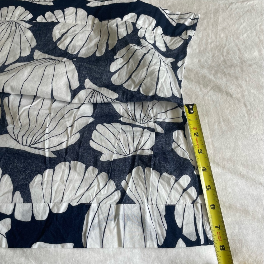 Hatley 100% Cotton Navy White Seashell Print Summer Coastal Mini Dress Coverup - Picture 16 of 16
